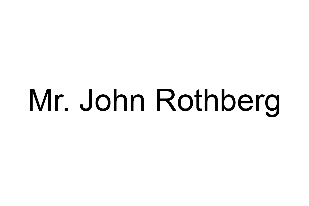 MLPBC Sponsor: Mr. John Rothberg